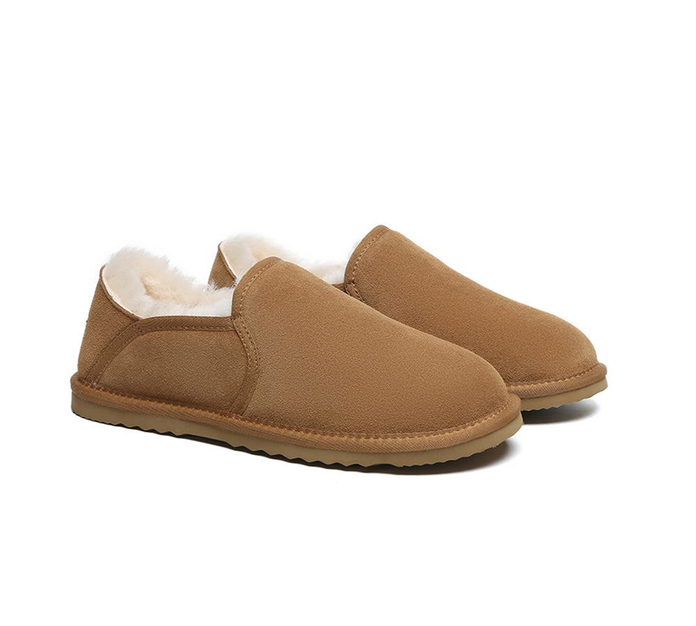 AUSTRALIAN SHEPHERD® UGG Slippers Men Sheepskin Wool Ankle Barn