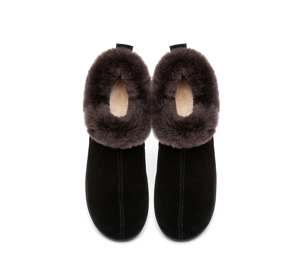 AUSTRALIAN SHEPHERD® UGG Slippers Sheepskin Wool Collar Ankle Daley