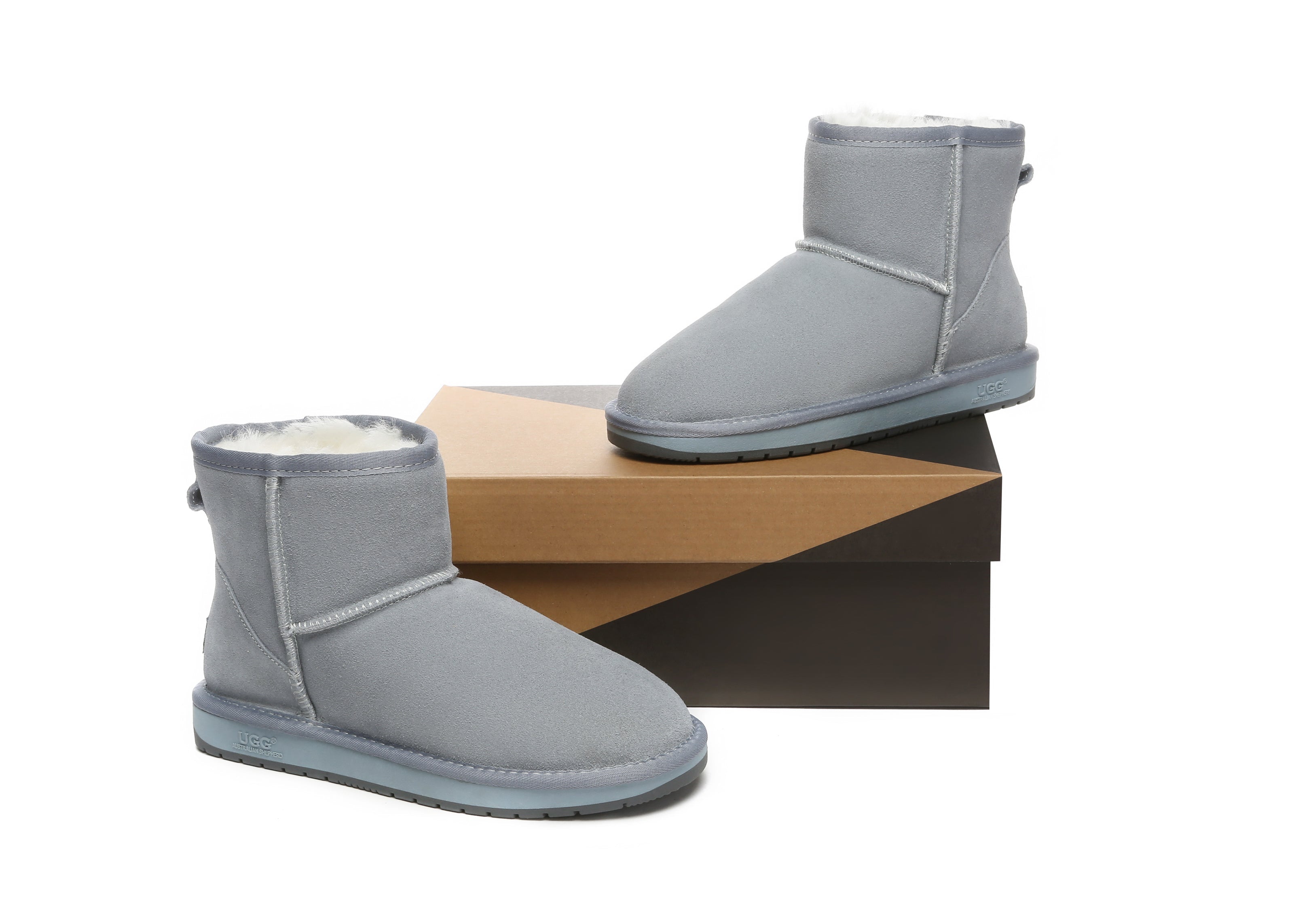 AUSTRALIAN SHEPHERD® UGG Boots Sheepskin Wool Mini Classic Suede Special Colour