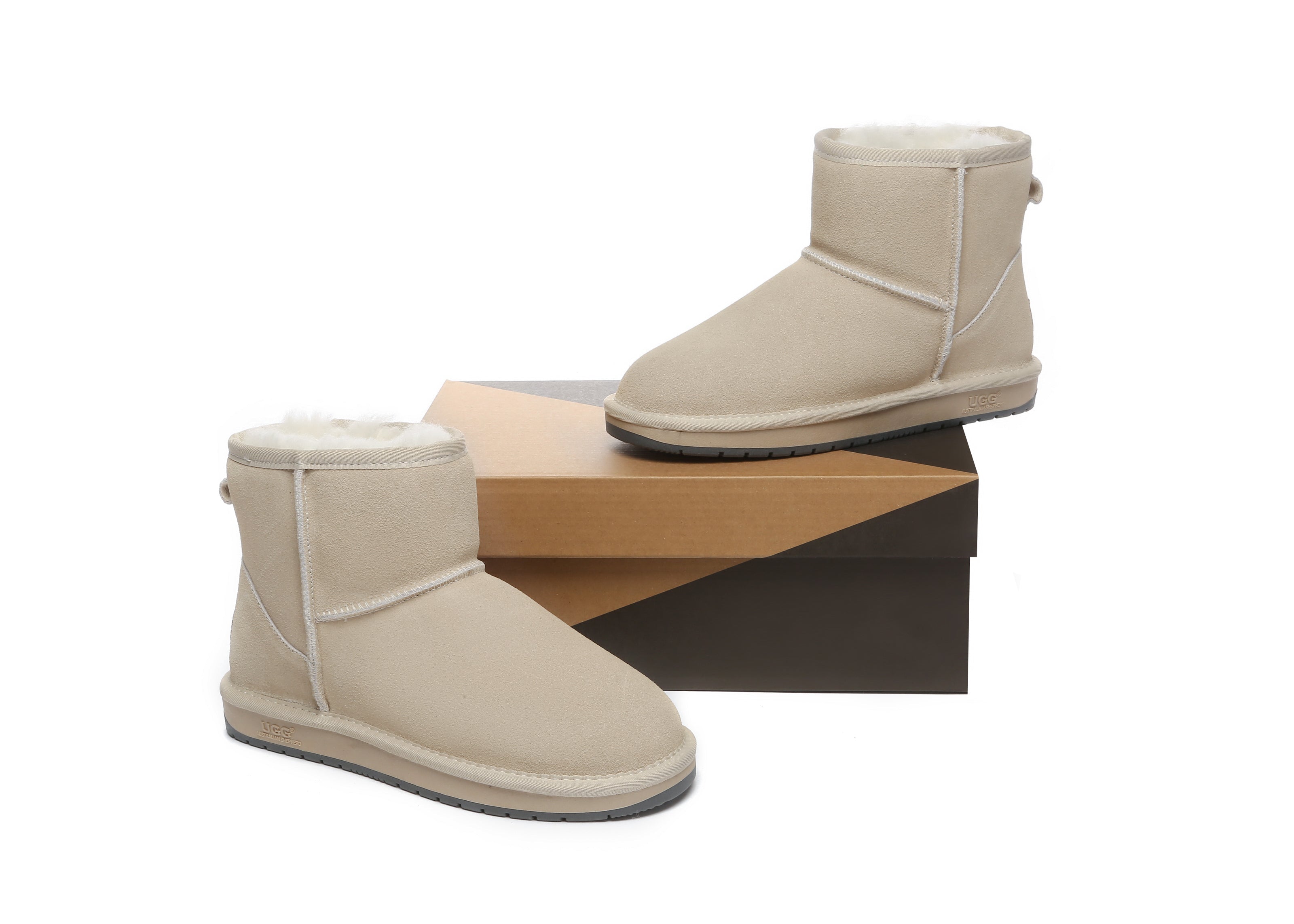 AUSTRALIAN SHEPHERD® UGG Boots Sheepskin Wool Mini Classic Suede Special Colour