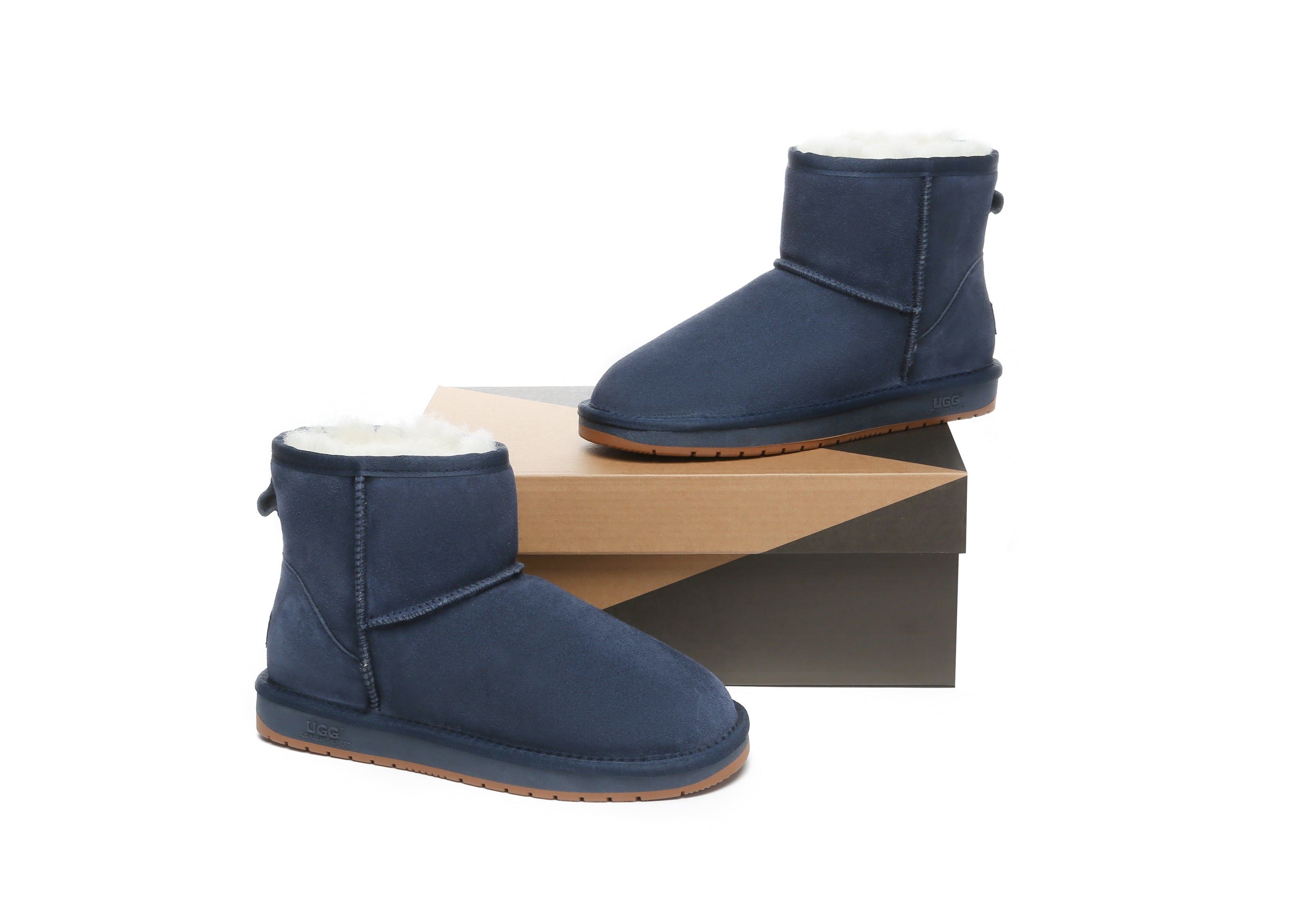 AUSTRALIAN SHEPHERD® UGG Boots Sheepskin Wool Mini Classic Suede Special Colour