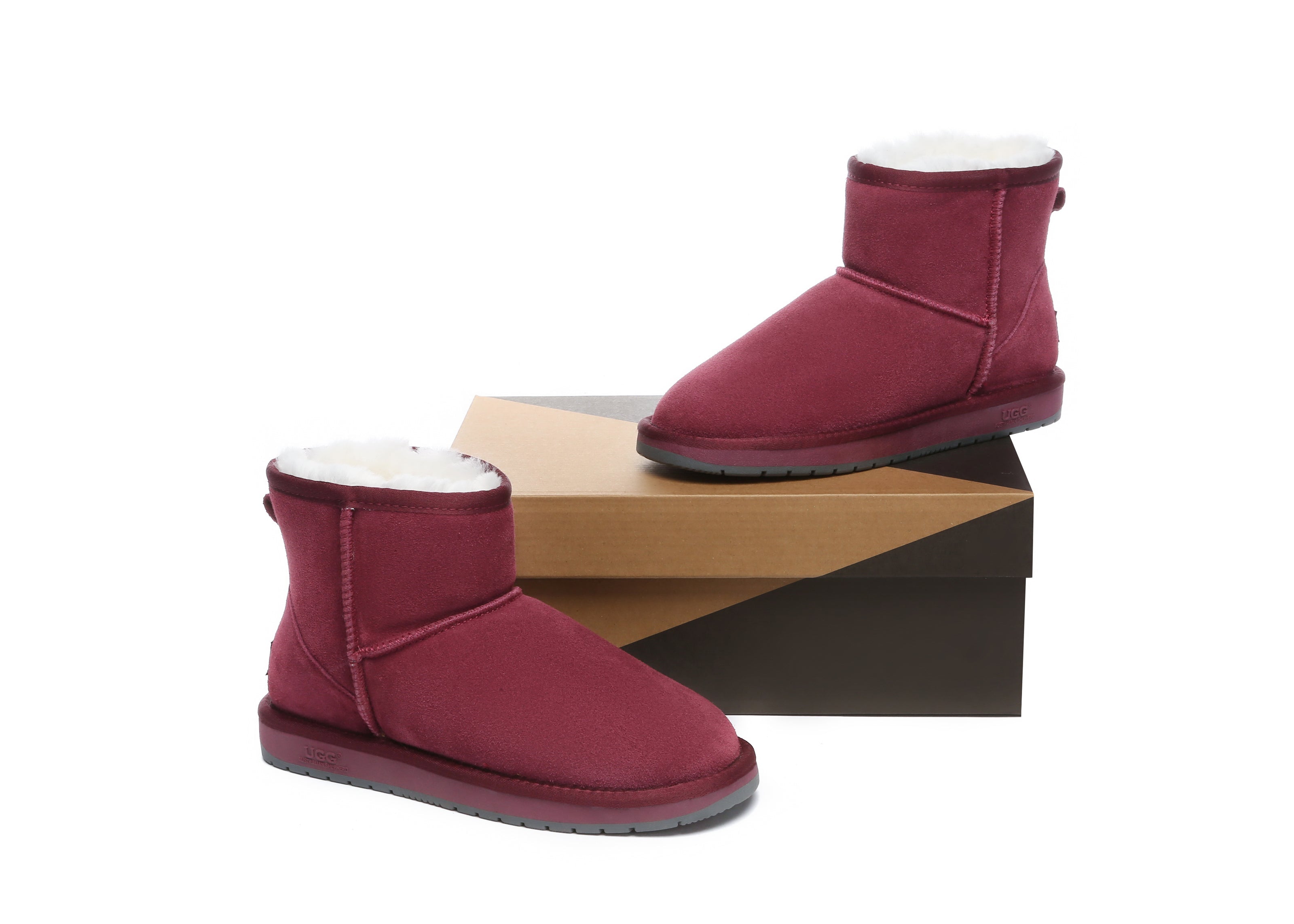AUSTRALIAN SHEPHERD® UGG Boots Sheepskin Wool Mini Classic Suede Special Colour