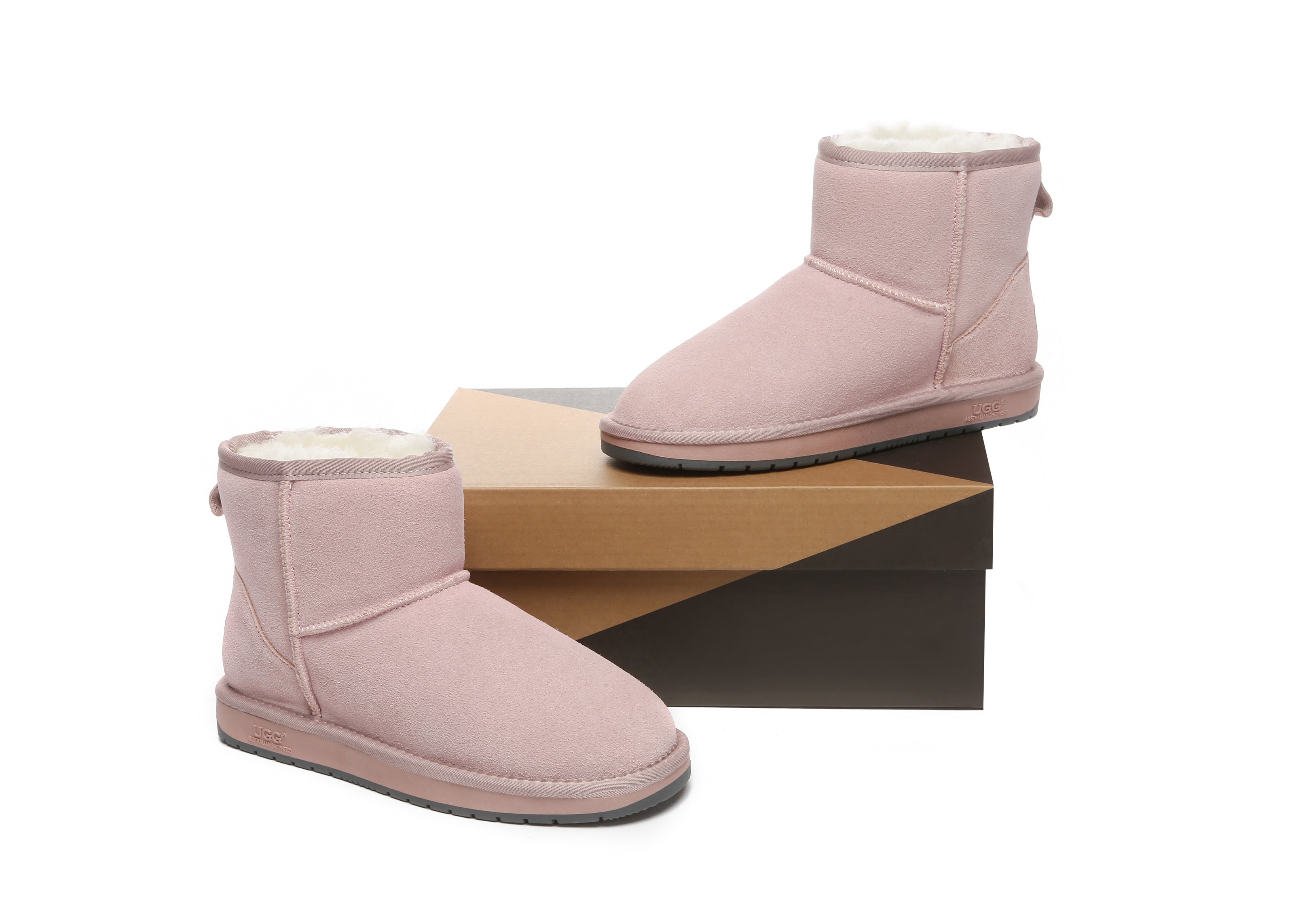 AUSTRALIAN SHEPHERD® UGG Boots Sheepskin Wool Mini Classic Suede Special Colour
